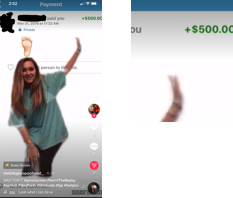 TikTok user @stinkypoopoohead_ shoes off a $500 Venmo payment, ostensibly for foot pics, demonstrating how foot pics can operate within the Meme paradigm